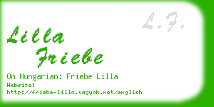 lilla friebe business card